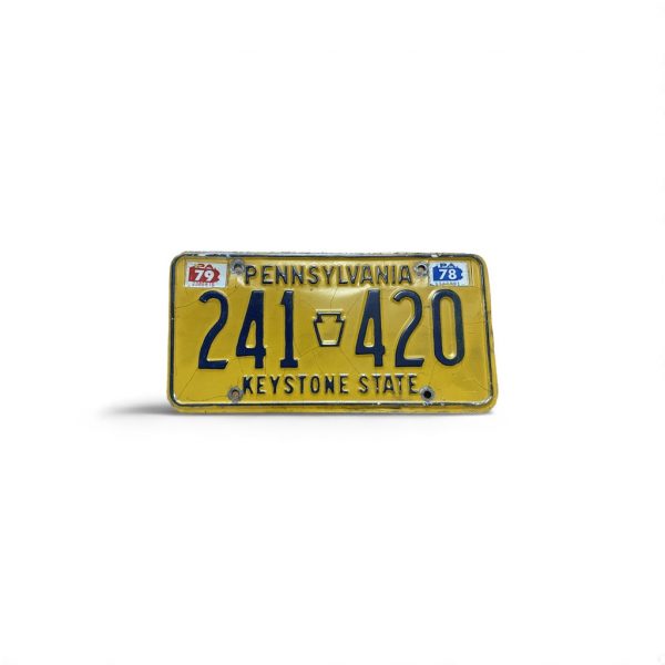 1978 PENNSYLVANIA LICENSE PLATE 241 420