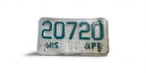 1994 WISCONSIN MOTORCYCLE LICENSE PLATE 20720