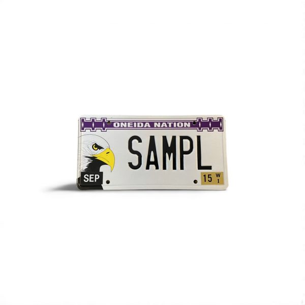 2022 WISCONSIN SAMPLE LICENSE PLATE TRIBAL ONEIDA NATION EAGLE