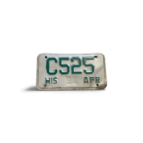 1994 WISCONSIN MOTORCYLE LICENSE PLATE C525