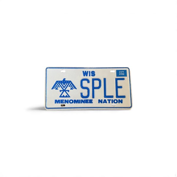 1990 WISCONSIN TRIBAL MENOMINEE NATION SAMPLE LICENSE PLATE SPLE