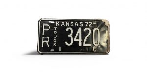 1972 KANSAS LICENSE PLATE TRUCK 3 420