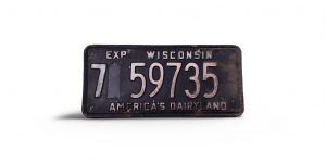 WISCONSIN LICENSE PLATE 7 59735