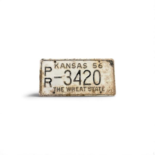 1956 KANSAS LICENSE PLATE 3 420