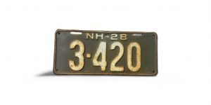 1928 NEW HAMPSHIRE LICENSE PLATE 3 420