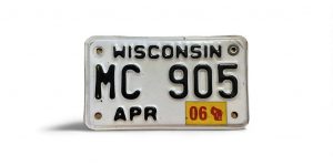 2006 WISCONSIN MOTORCYCLE LICENSE PLATE MC 905