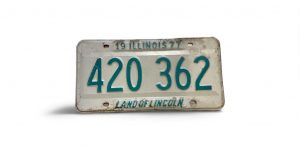 1977 ILLINOIS LICENSE PLATE 420 362