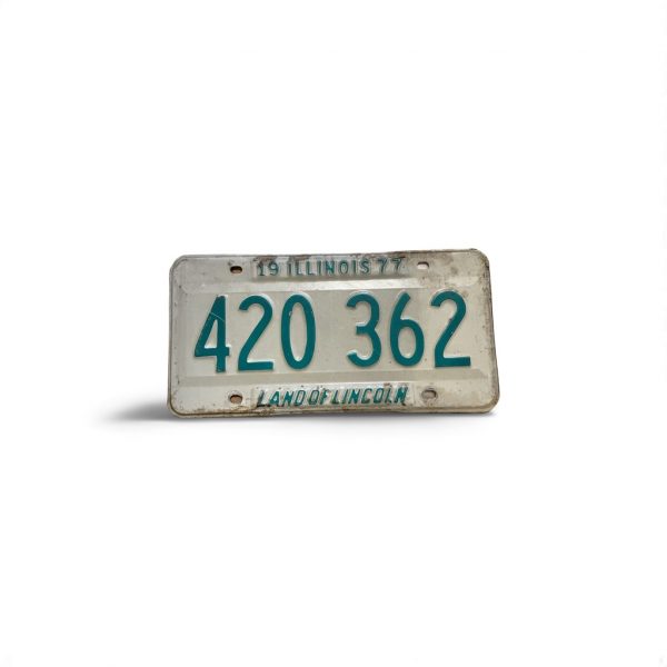 1977 ILLINOIS LICENSE PLATE 420 362