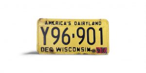 1986 WISCONSIN LICENSE PLATE Y96 901
