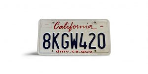 2000 CALIFORNIA LICENSE PLATE 8KGW420 420