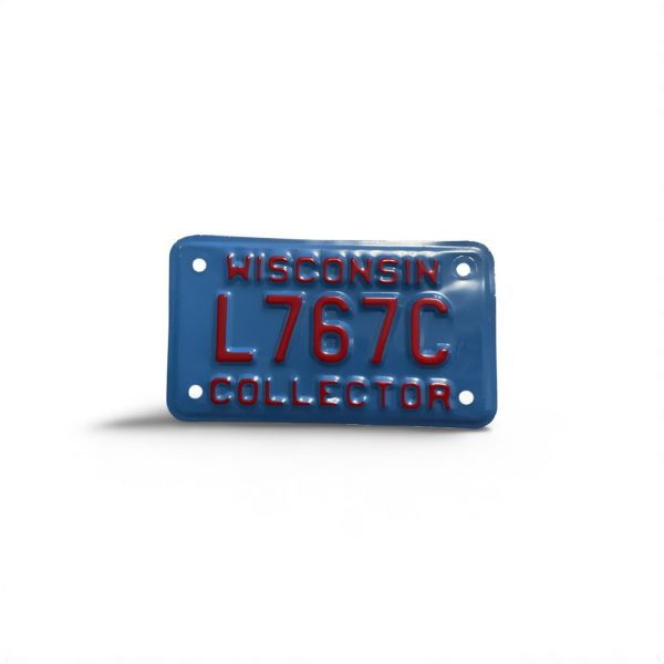 WISCONSIN MOTORCYCLE COLLECTOR LICENSE PLATE RARE L767C