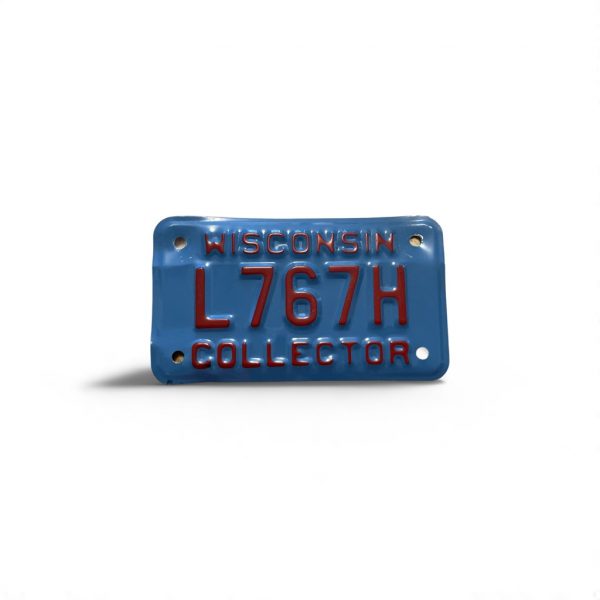 WISCONSIN MOTORCYCLE COLLECTOR LICENSE PLATE RARE L767H