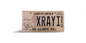 2022 ILLINOIS XRAY 1 MAPA LICENSE PLATE VANITY