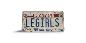 1991 MONTANA LICENSE PLATE VANITY LE GIRLS