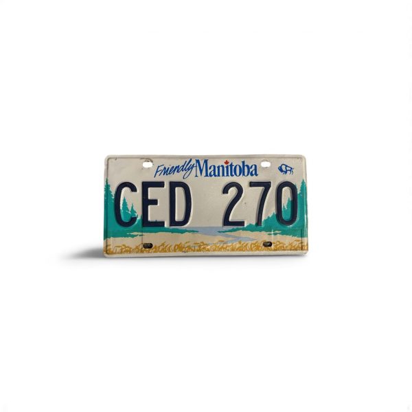 MANITOBA LICENSE PLATE CED 270