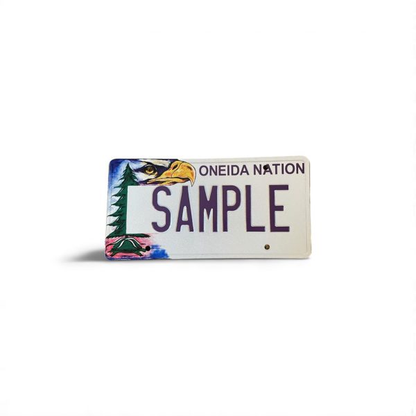 2022 WISCONSIN SAMPLE LICENSE PLATE TRIBAL ONEIDA NATION EAGLE