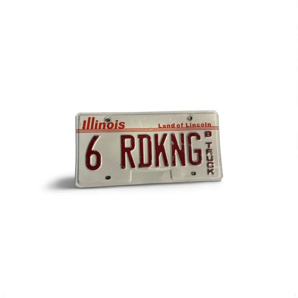 ILLINOIS LICENSE PLATE HARLEY DAVIDSON 6 ROADKING TRUCK