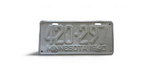 1940 MINNESOTA LICENSE PLATE 420 297