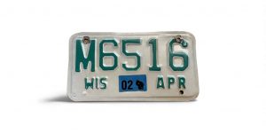 2002 WISCONSIN MOTORCYCLE LICENSE PLATE M6516