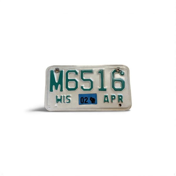2002 WISCONSIN MOTORCYCLE LICENSE PLATE M6516