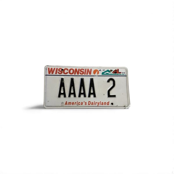2005 WISCONSIN VANITY LICENSE PLATE STIOCKERED AAAA 2