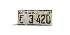 1950 OREGON LICENSE PLATE 3 420