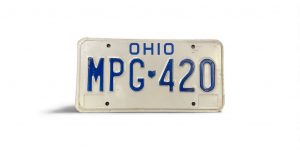 2002 OHIO  MPG 420 LICENSE PLATE