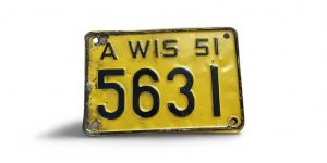 1951 WISCONSIN MOTORCYCLE LICENSE PLATE RARE 5631
