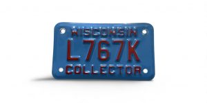 WISCONSIN MOTORCYCLE COLLECTOR LICENSE PLATE RARE L767K