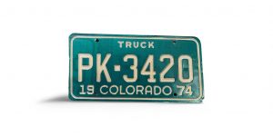 1974 COLORADO LICENSE PLATE PK 3 420