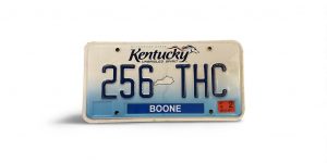 2016 KENTUCKY LICENSE PLATE 256 THC 420