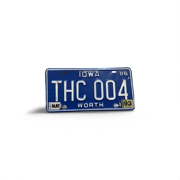 1993 IOWA LICENSE PLATE THC 004 420