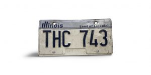 2000 ILLINOIS LICENSE PLATE THC 743 420