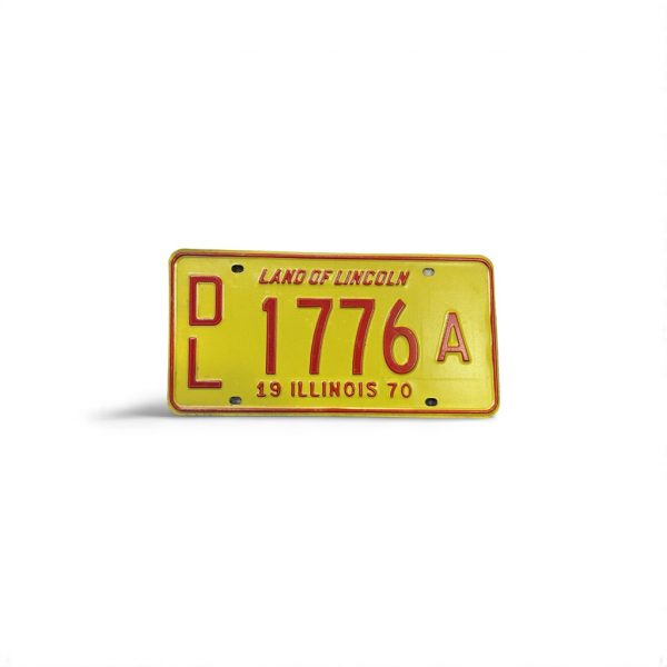 1970 1776 ILLINOIS LICENSE PLATE
