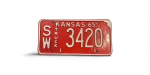 1965 KANSAS LICENSE PLATE TRUCK 3 420