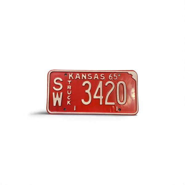 1965 KANSAS LICENSE PLATE TRUCK 3 420