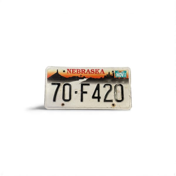 1999 NEBRASKA LICENSE PLATE 70 F420