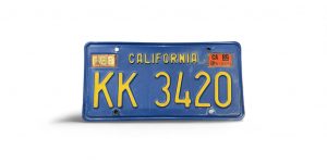 1989 CALIFORNIA LICENSE PLATE KK 3420 420