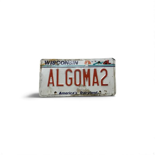 WISCONSIN VANITY LICENSE PLATE ALGOMA