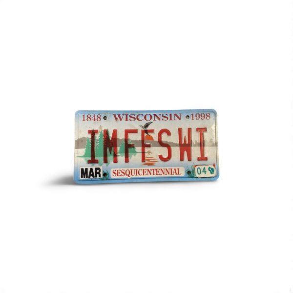 2004 WISCONSIN SESQUICENTENNIAL IM FFS WI LICENSE PLATE VANITY