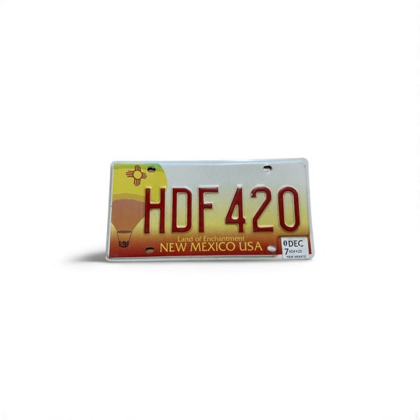 2007 NEW MEXICO LICENSE PLATE HDF 420
