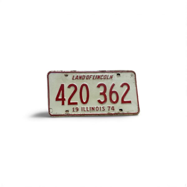 1974 ILLINOIS LICENSE PLATE 420 362