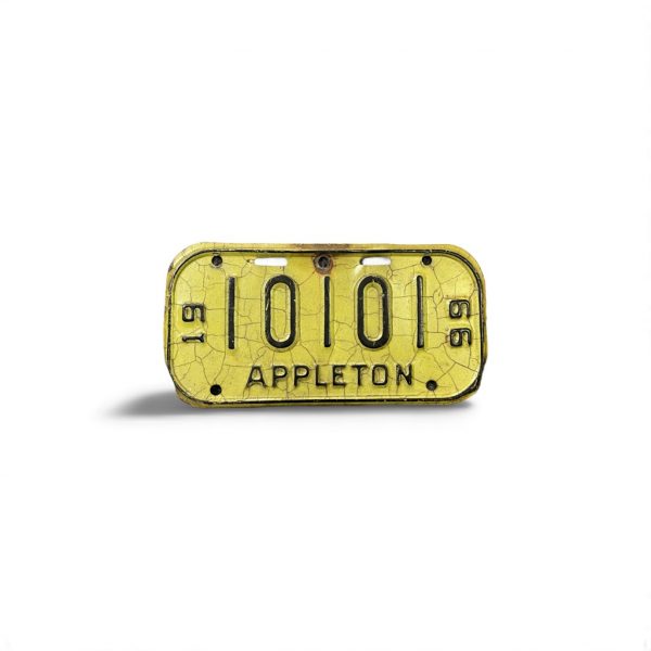 WISCONSIN APPLETON BICYCLE LICENSE PLAT 10101