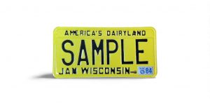 1984 WISCONSIN SAMPLE AMERICA'S DAIRYLAND LICENSE PLATE