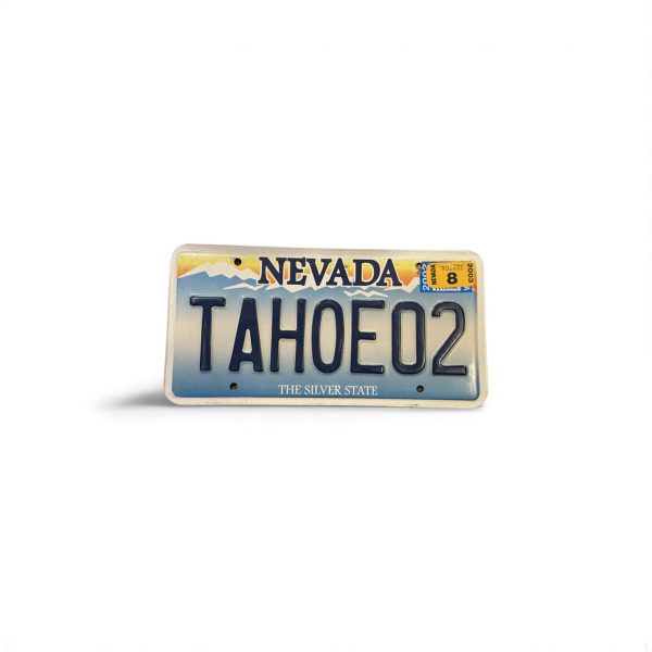 2003 NEVADA LICENSE PLATE TAHOE 02 VANITY
