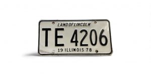 1978 ILLINOIS LICENSE PLATE TE 4206 420
