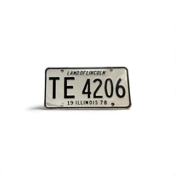1978 ILLINOIS LICENSE PLATE TE 4206 420