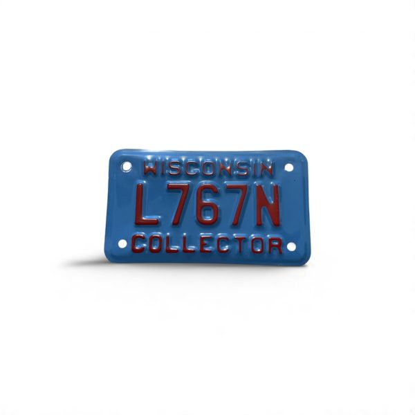 WISCONSIN MOTORCYCLE COLLECTOR LICENSE PLATE RARE L767N