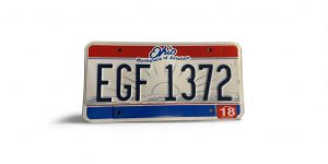 2018 OHIO LICENSE PLATE EGF 1372 AVIATION